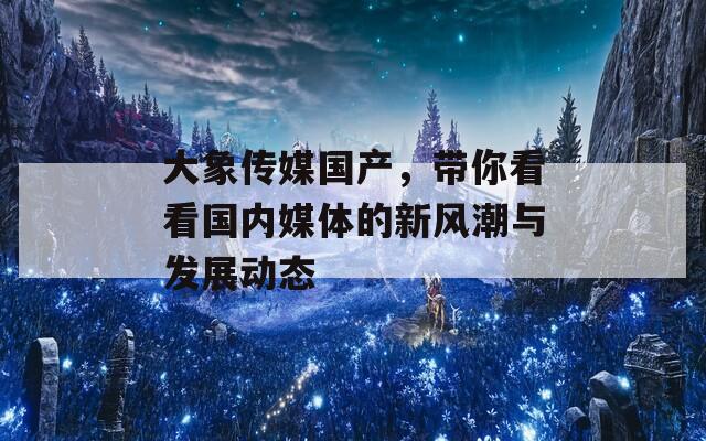 大象传媒国产，带你看看国内媒体的新风潮与发展动态  第1张