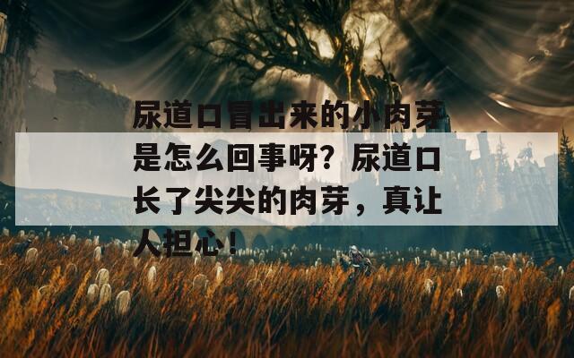 尿道口冒出来的小肉芽是怎么回事呀？尿道口长了尖尖的肉芽，真让人担心！  第1张