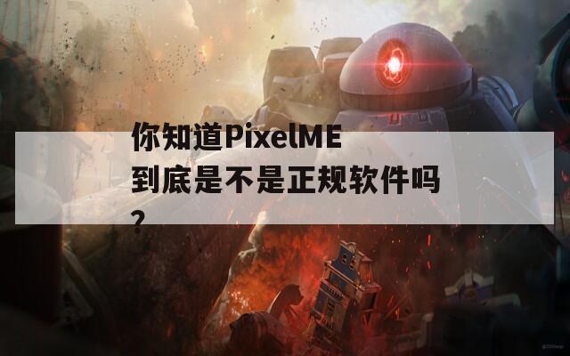 你知道PixelME到底是不是正规软件吗？  第1张