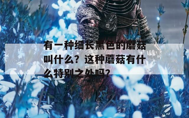 有一种细长黑色的蘑菇叫什么？这种蘑菇有什么特别之处吗？