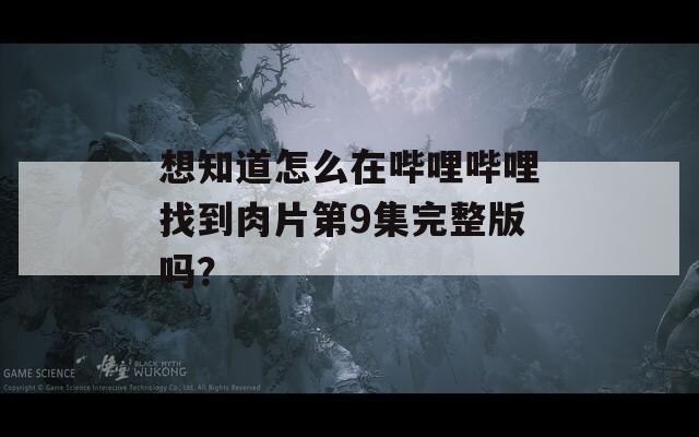 想知道怎么在哔哩哔哩找到肉片第9集完整版吗？