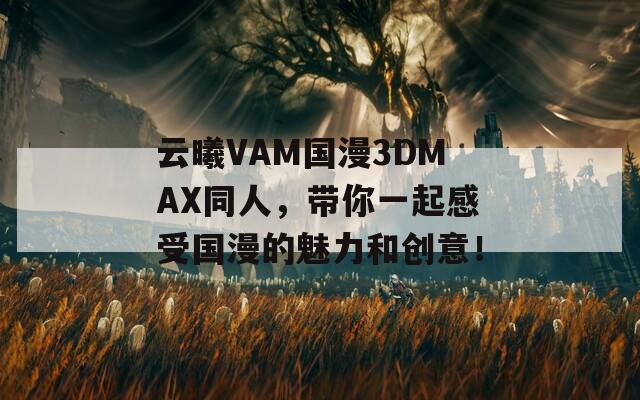 云曦VAM国漫3DMAX同人，带你一起感受国漫的魅力和创意！