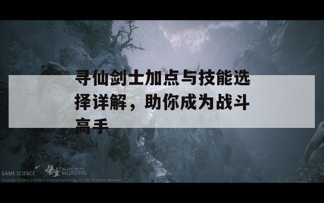 寻仙剑士加点与技能选择详解，助你成为战斗高手