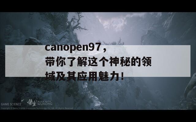 canopen97，带你了解这个神秘的领域及其应用魅力！