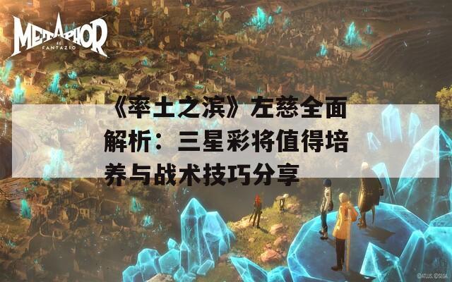 《率土之滨》左慈全面解析：三星彩将值得培养与战术技巧分享