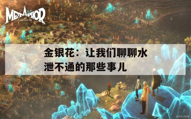 金银花：让我们聊聊水泄不通的那些事儿