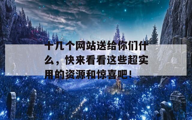 十几个网站送给你们什么，快来看看这些超实用的资源和惊喜吧！