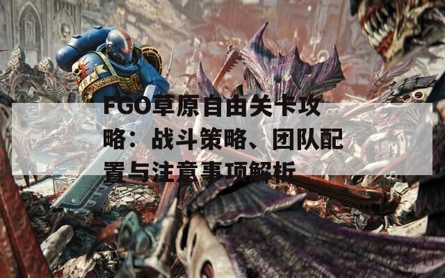 FGO草原自由关卡攻略：战斗策略、团队配置与注意事项解析  第1张