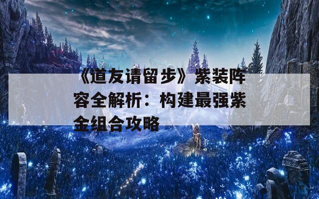 《道友请留步》紫装阵容全解析：构建最强紫金组合攻略  第1张