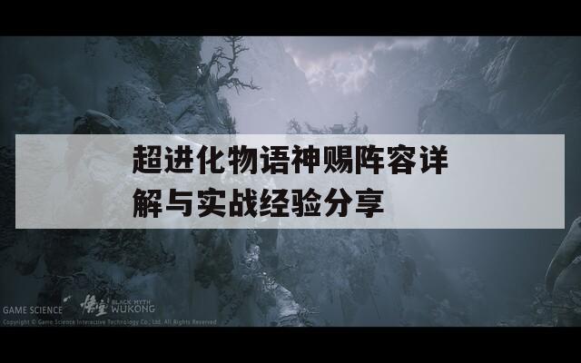 超进化物语神赐阵容详解与实战经验分享  第1张