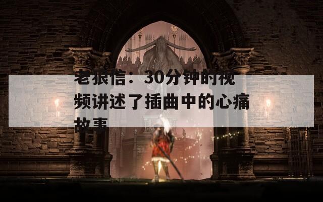 老狼信：30分钟的视频讲述了插曲中的心痛故事  第1张