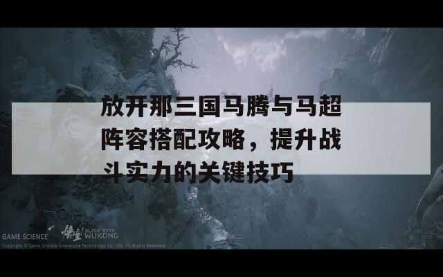 放开那三国马腾与马超阵容搭配攻略，提升战斗实力的关键技巧  第1张