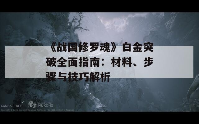 《战国修罗魂》白金突破全面指南：材料、步骤与技巧解析