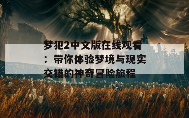 梦犯2中文版在线观看：带你体验梦境与现实交错的神奇冒险旅程  第1张