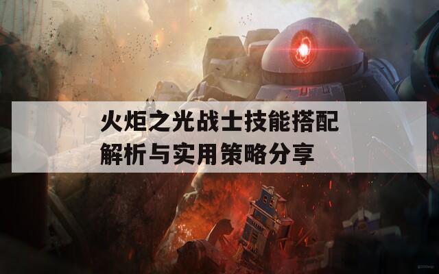 火炬之光战士技能搭配解析与实用策略分享