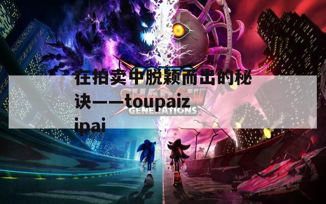 在拍卖中脱颖而出的秘诀——toupaizipai