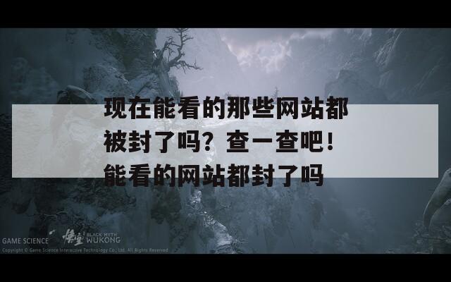 现在能看的那些网站都被封了吗？查一查吧！能看的网站都封了吗